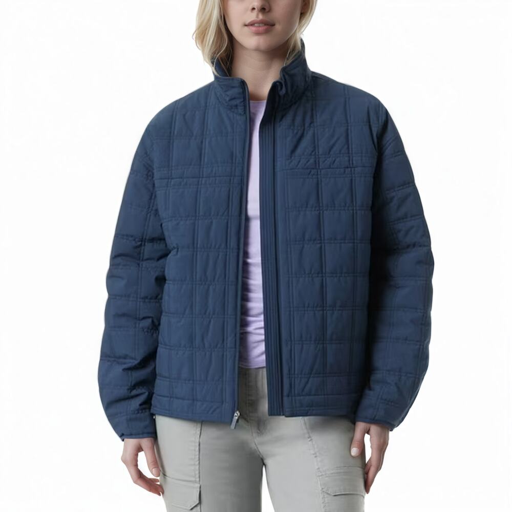 NWT Bass Outdoors Women's Spring Puffer Jacket Navy Blue XL